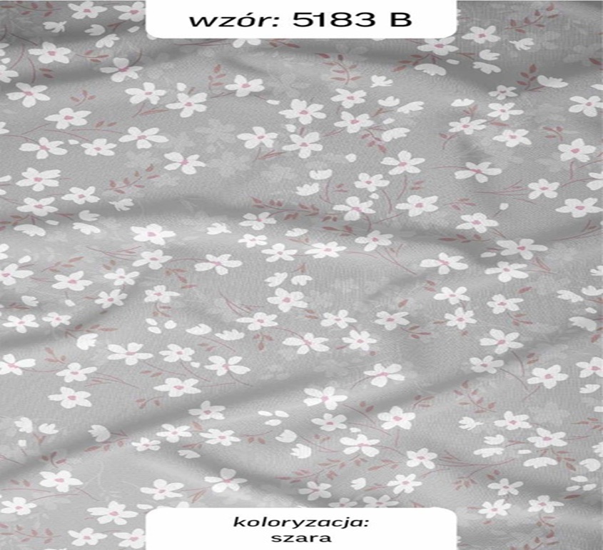 Pościel bawełniana KWIATKI 5183 - MAZGO Design zdjęcie 2