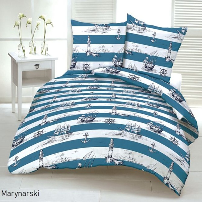 Pościel KORA WZÓR MARYNARSKI - MAZGO Design zdjęcie 1