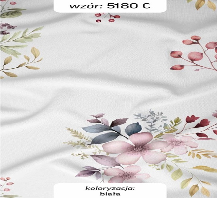 Pościel bawełniana KWIATY 5180  - MAZGO Design zdjęcie 2