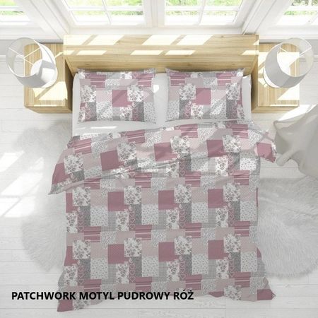 Pościel KORA 160/200 Patchwork Motyl