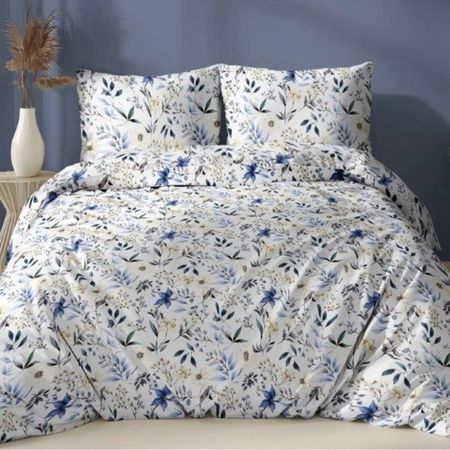 Pościel bawełniana 160/200 KWIATY 5046 C