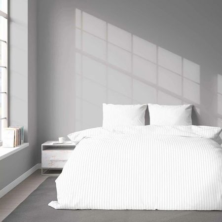 Pościel HOTELOWA Adamaszek - Bawełna 100% Biała