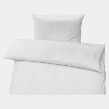 Pościel HOTELOWA Adamaszek - Bawełna 100% Biała