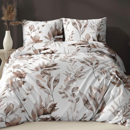 Pościel bawełniana 160/200 LIŚCIE 4835 C