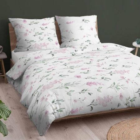 Pościel bawełniana 160/200 KWIATY 4166 A
