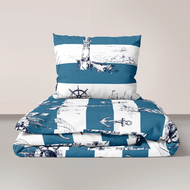 Pościel KORA WZÓR MARYNARSKI - MAZGO Design zdjęcie 2